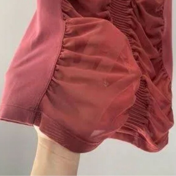 Athleta Bakasana racerback tank top, mauve dusty rose, sheer vents, XS - Picture 5 of 8